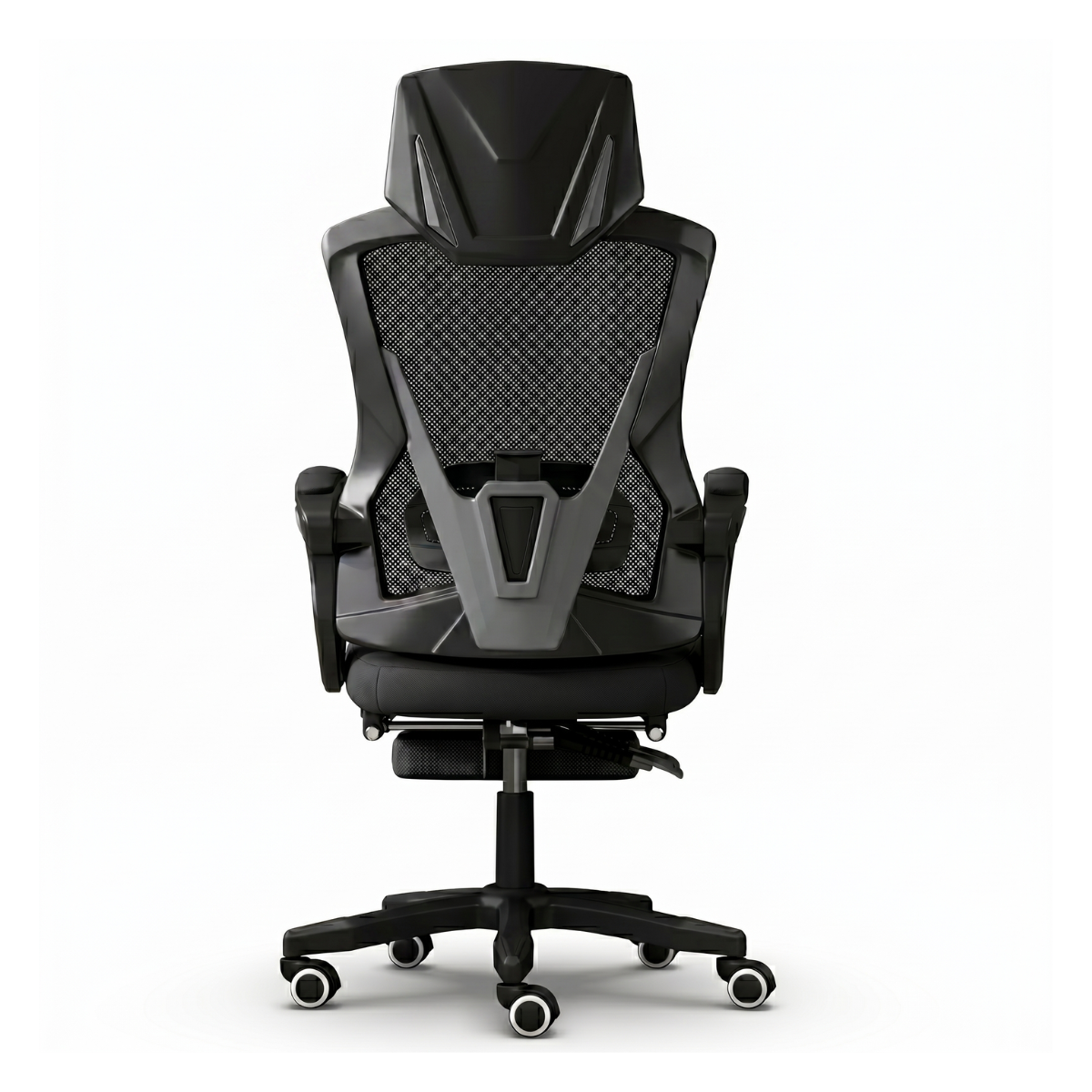 Cadeira Executiva Ergonomia Astrella Luna Preto Reclinável e com Apoio de Pés